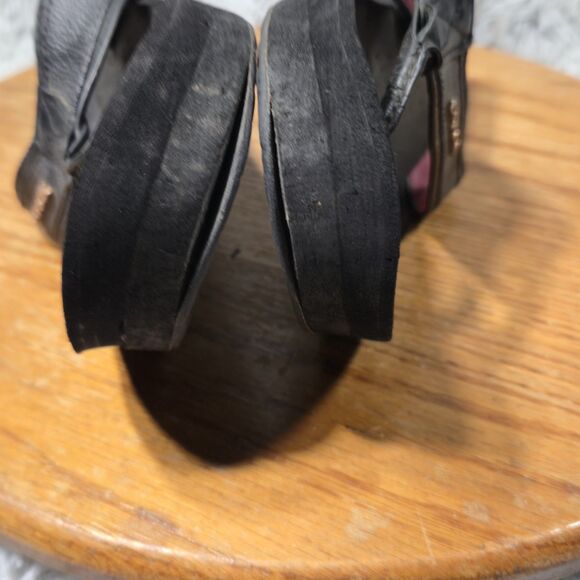 Coach Jolene Womens Size 7.5B Signature Platform Wedge Flip-Flops Sandals - Picture 5 of 8